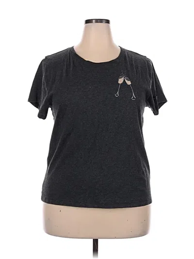 Pre-owned Jcrew Short Sleeve T-shirt In Gray