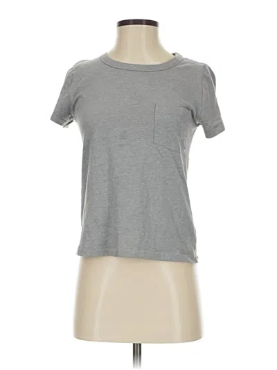 Pre-owned Jcrew Short Sleeve T-shirt In Gray