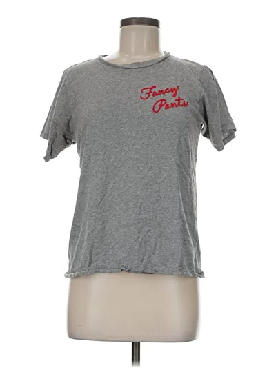 Pre-owned Jcrew Short Sleeve T-shirt In Gray