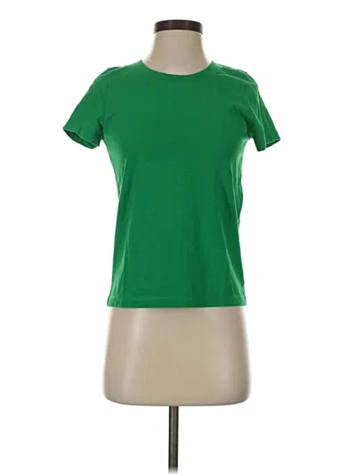 Pre-owned Jcrew Short Sleeve T-shirt In Green