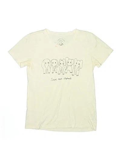 Pre-owned Jcrew Kids' Short Sleeve T-shirt In Ivory