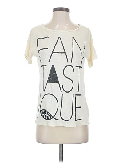 Pre-owned Jcrew Short Sleeve T-shirt In Ivory