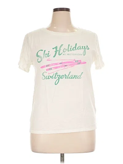 Pre-owned Jcrew Short Sleeve T-shirt In Ivory