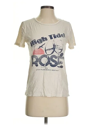 Pre-owned Jcrew Short Sleeve T-shirt In Ivory