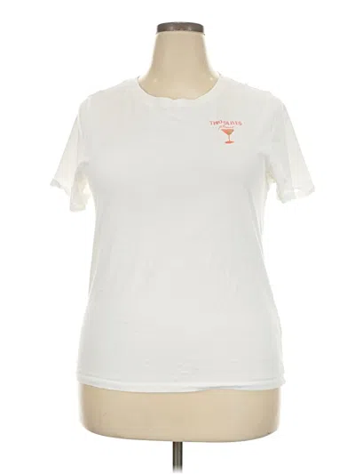 Pre-owned Jcrew Short Sleeve T-shirt In Ivory