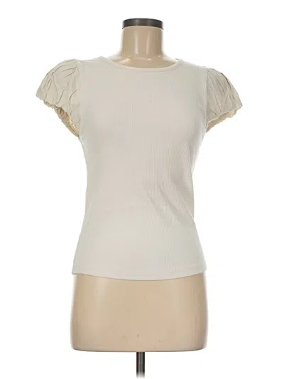 Pre-owned Jcrew Short Sleeve T-shirt In Ivory