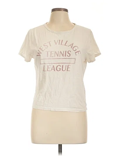 Pre-owned Jcrew Short Sleeve T-shirt In Ivory
