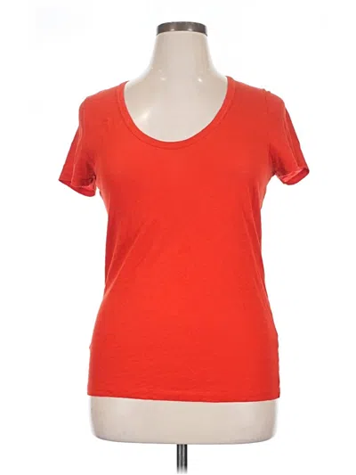 Pre-owned Jcrew Short Sleeve T-shirt In Orange