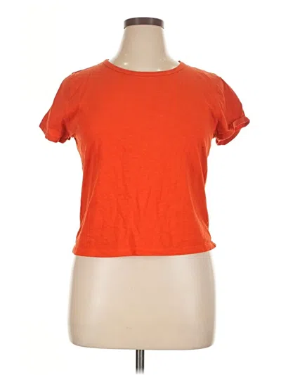 Pre-owned Jcrew Short Sleeve T-shirt In Orange
