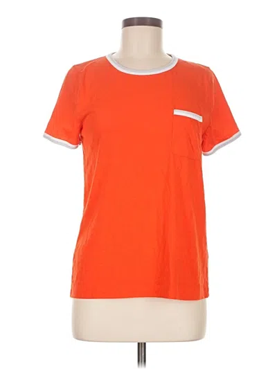 Pre-owned Jcrew Short Sleeve T-shirt In Orange