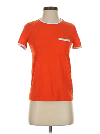 Pre-owned Jcrew Short Sleeve T-shirt In Orange
