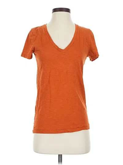 Pre-owned Jcrew Short Sleeve T-shirt In Orange