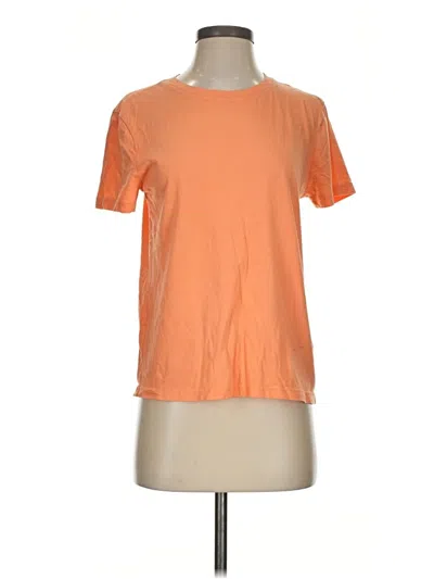 Pre-owned Jcrew Short Sleeve T-shirt In Orange