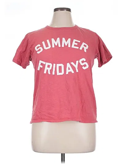 Pre-owned Jcrew Short Sleeve T-shirt In Pink