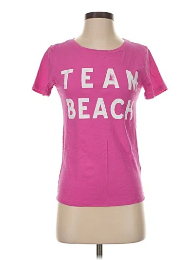 Pre-owned Jcrew Short Sleeve T-shirt In Pink