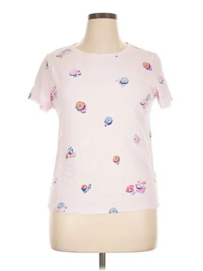 Pre-owned Jcrew Short Sleeve T-shirt In Pink