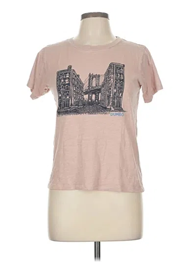 Pre-owned Jcrew Short Sleeve T-shirt In Pink
