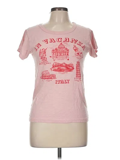 Pre-owned Jcrew Short Sleeve T-shirt In Pink