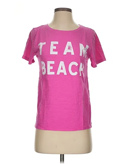 Pre-owned Jcrew Short Sleeve T-shirt In Pink