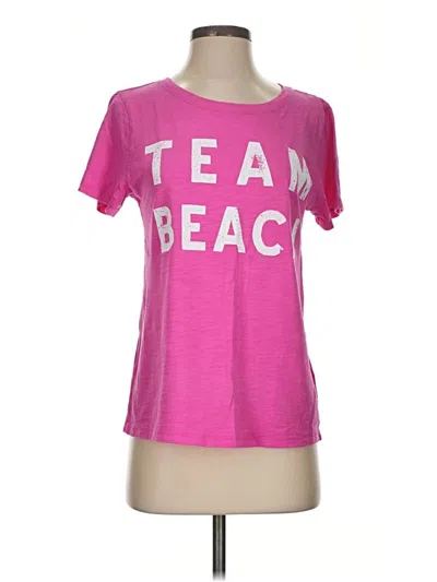 Pre-owned Jcrew Short Sleeve T-shirt In Pink