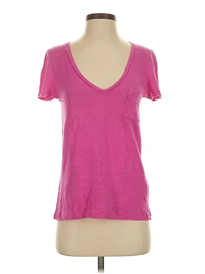 Pre-owned Jcrew Short Sleeve T-shirt In Pink