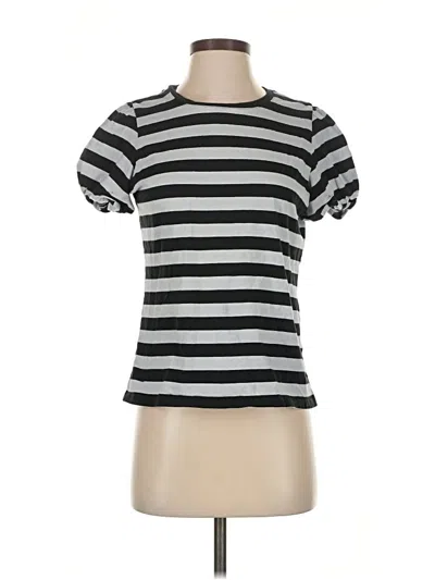 Pre-owned Jcrew Short Sleeve T-shirt In Silver