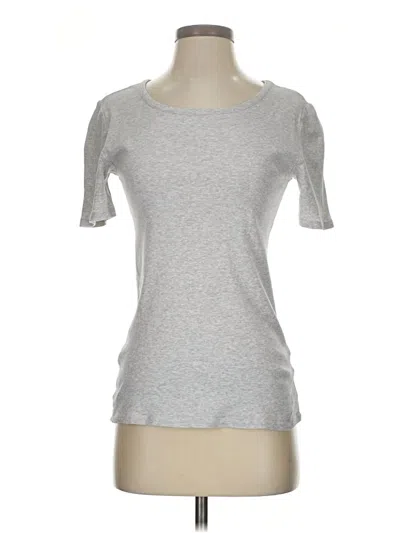 Pre-owned Jcrew Short Sleeve T-shirt In Silver
