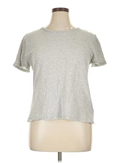 Pre-owned Jcrew Short Sleeve T-shirt In Silver