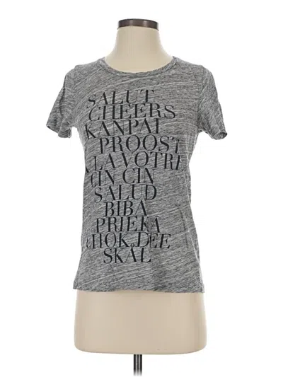 Pre-owned Jcrew Short Sleeve T-shirt In Silver