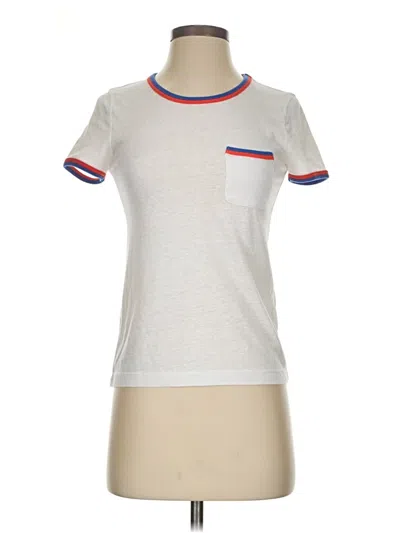 Pre-owned Jcrew Short Sleeve T-shirt In Silver