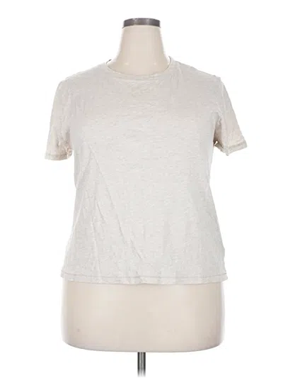 Pre-owned Jcrew Short Sleeve T-shirt In Silver