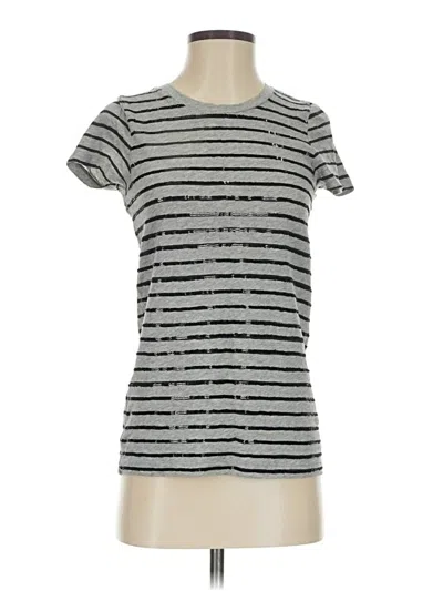 Pre-owned Jcrew Short Sleeve T-shirt In Silver