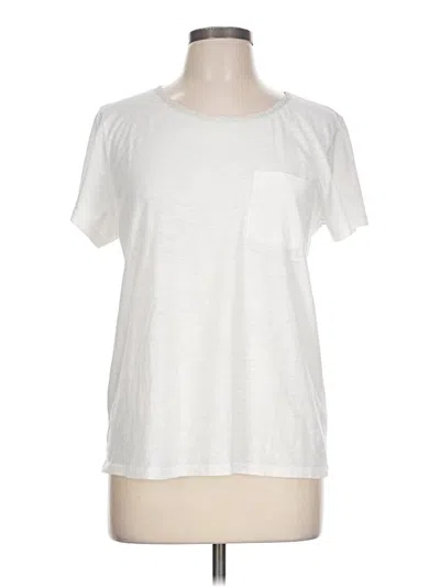 Pre-owned Jcrew Short Sleeve T-shirt In Silver