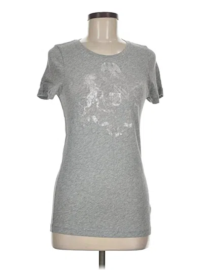 Pre-owned Jcrew Short Sleeve T-shirt In Silver