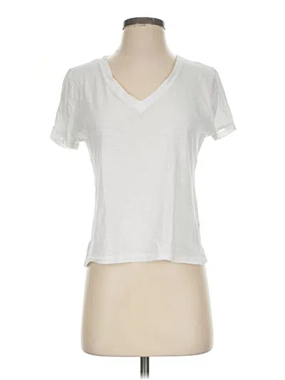 Pre-owned Jcrew Short Sleeve T-shirt In Silver
