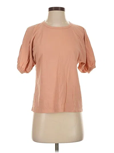 Pre-owned Jcrew Short Sleeve T-shirt In Tan