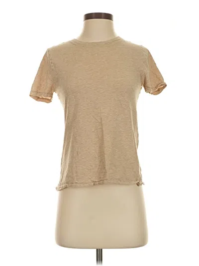 Pre-owned Jcrew Short Sleeve T-shirt In Tan