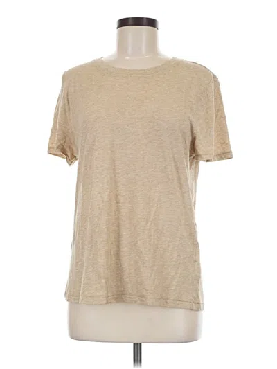 Pre-owned Jcrew Short Sleeve T-shirt In Tan