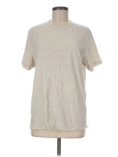 Pre-owned Jcrew Short Sleeve T-shirt In Tan