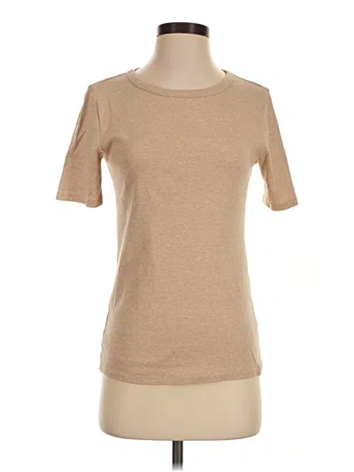 Pre-owned Jcrew Short Sleeve T-shirt In Tan