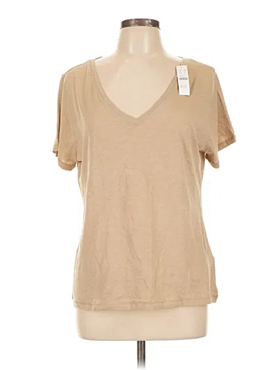 Pre-owned Jcrew Short Sleeve T-shirt In Tan