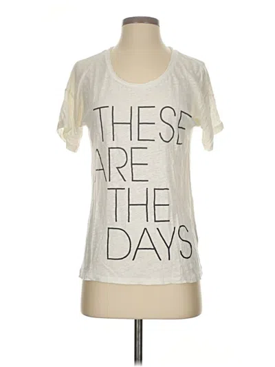 Pre-owned Jcrew Short Sleeve T-shirt In White