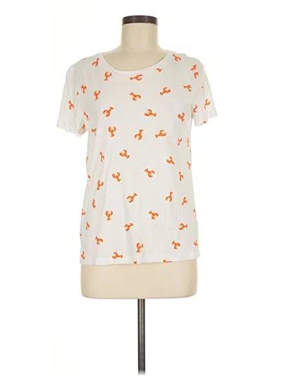 Pre-owned Jcrew Short Sleeve T-shirt In White