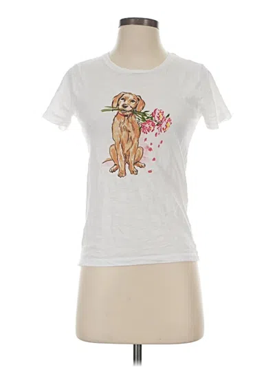 Pre-owned Jcrew Short Sleeve T-shirt In White
