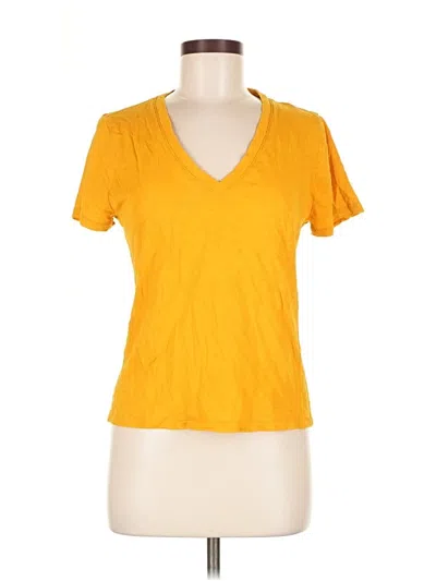 Pre-owned Jcrew Short Sleeve T-shirt In Yellow