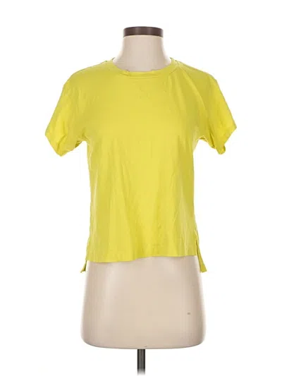 Pre-owned Jcrew Short Sleeve T-shirt In Yellow