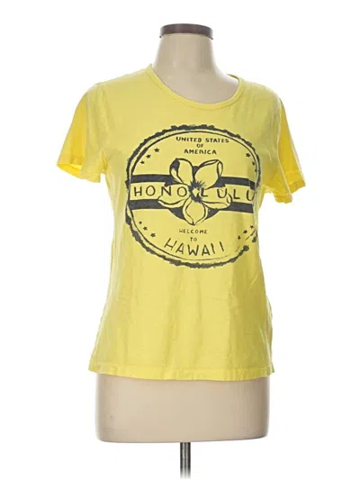 Pre-owned Jcrew Short Sleeve T-shirt In Yellow