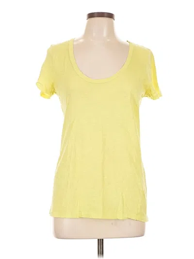 Pre-owned Jcrew Short Sleeve T-shirt In Yellow