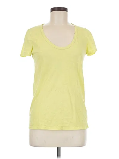 Pre-owned Jcrew Short Sleeve T-shirt In Yellow