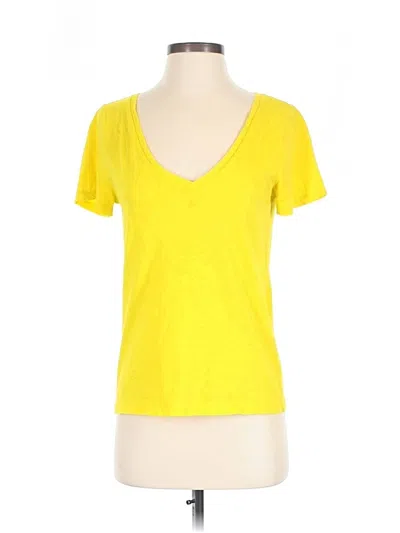 Pre-owned Jcrew Short Sleeve T-shirt In Yellow